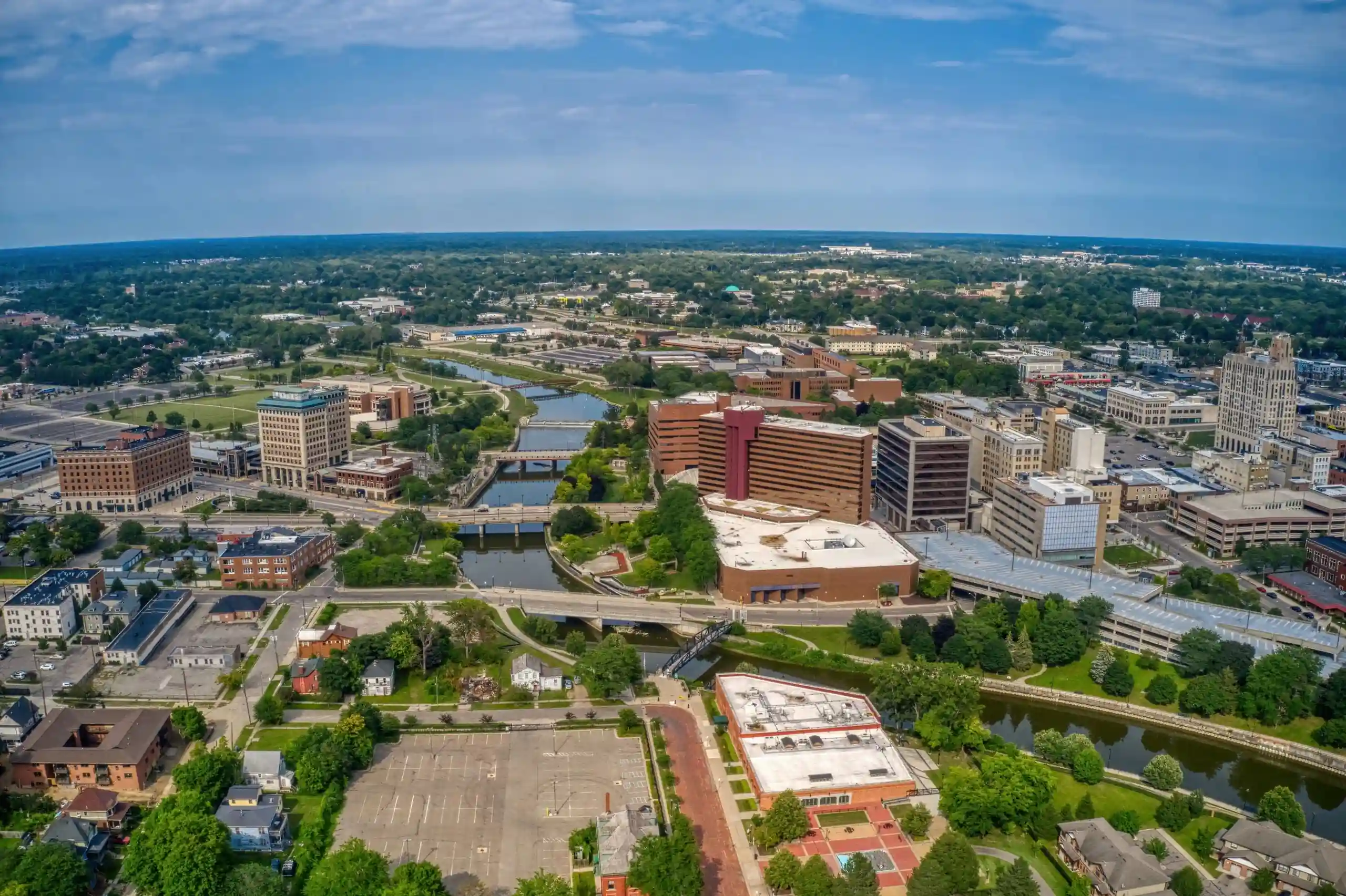 flint arial shot